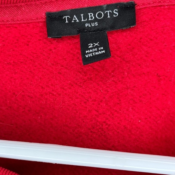 NWT Talbots Sparkling Appliqué Joyful Sweatshirt - Picture 3 of 5